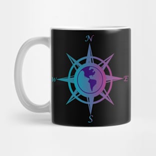 Compass rose with cardinal points Mug